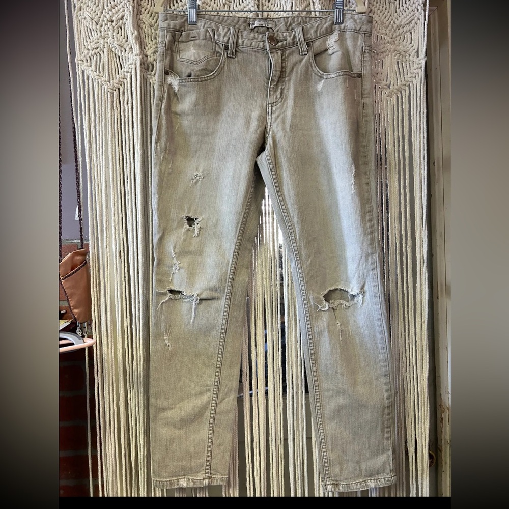 Freepeople Distressed Gray Women Jeans size 30